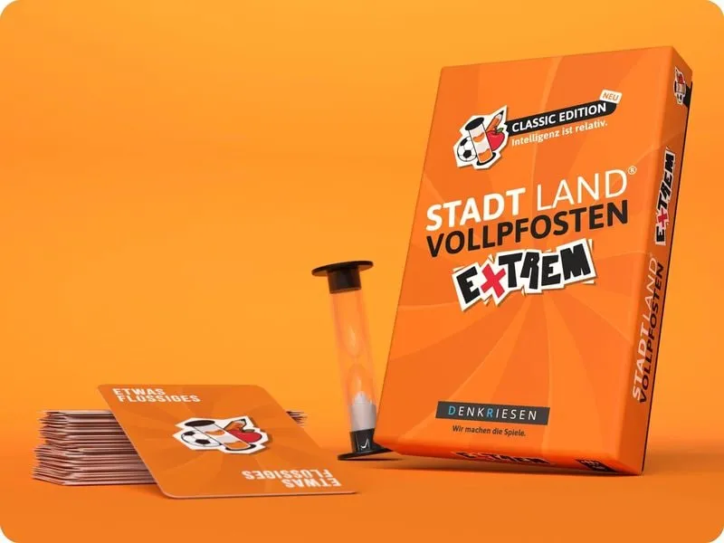 Denkriesen Partyspiel Stad Land Vollpfosten – Extrem Classic Ed. (D)