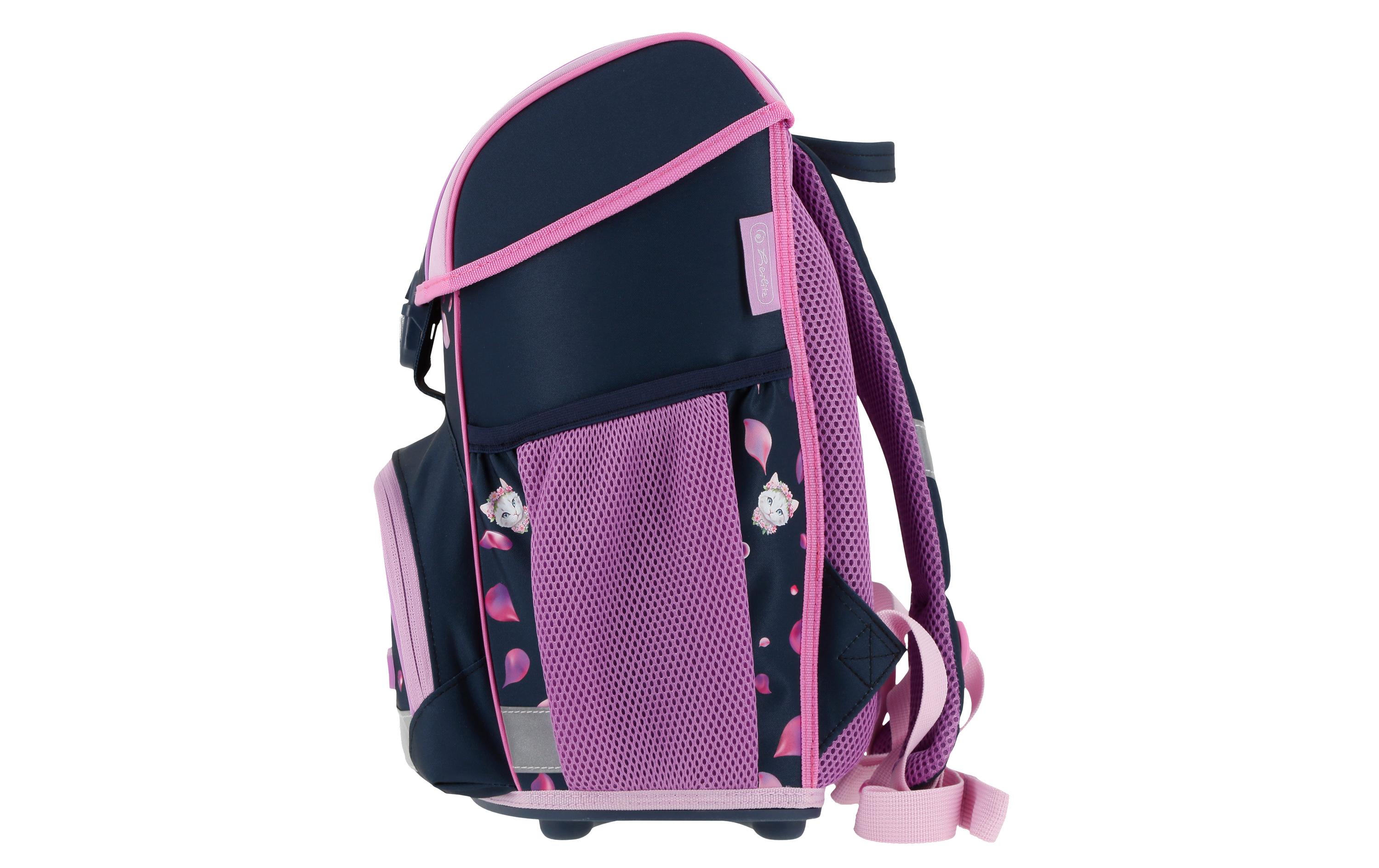 Herlitz Schulrucksack-Set Loop Plus Blossom Dance 4-teilig Set, 17 l