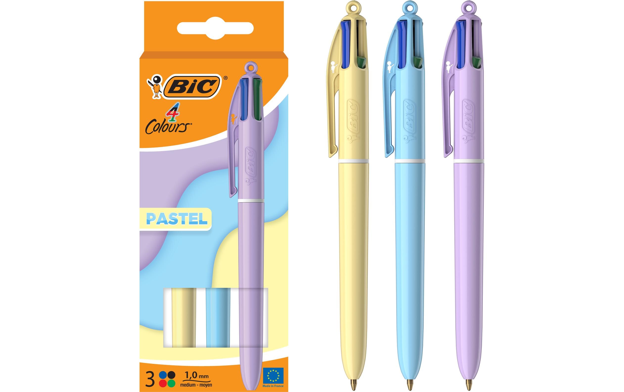 BIC Mehrfarbenkugelschreiber 4 Colours Pastel 3 Stück BIC Mehrfarbenkugelschreiber 4 Colours Pastel 3 Stück