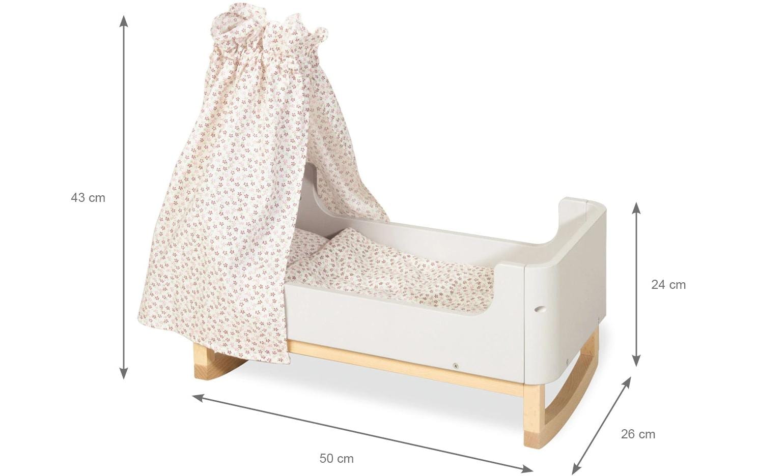 Pinolino Puppenmöbel Puppenwiege Malea 6-tlg.