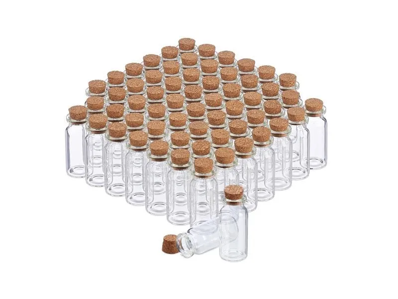 relaxdays Einmachflasche 10 ml, 60 Stück relaxdays Einmachflasche 10 ml, 60 Stück