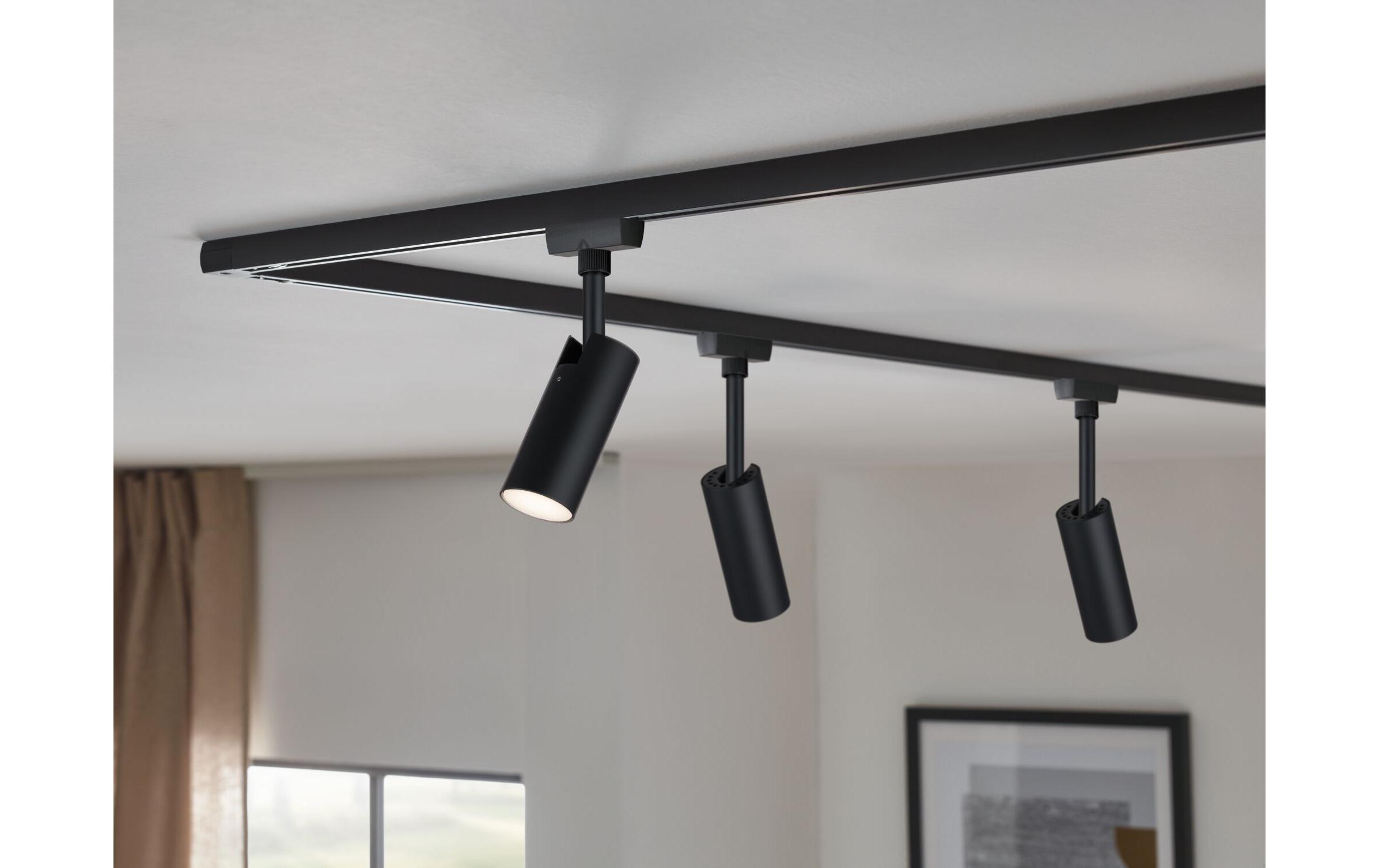 Paulmann URail LED Tubo Einzelspot 190 lm, 4W, Schwarz