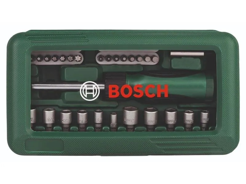 Bosch Bit-Set mit Schraubendreher, 46-teilig Bosch Bit-Set mit Schraubendreher, 46-teilig