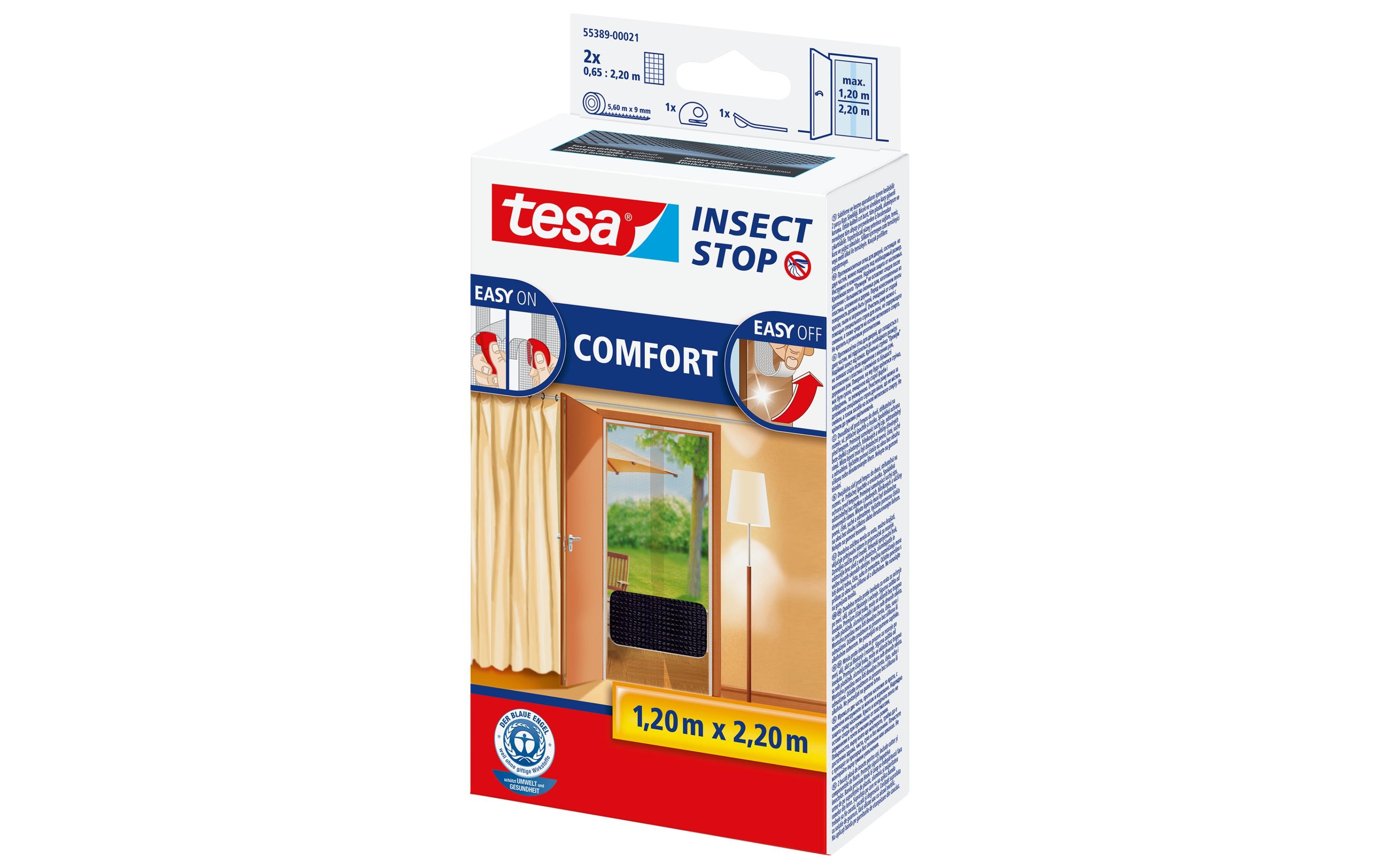 tesa Fliegengitter Insect Stop Comfort Tür anthrazit tesa Fliegengitter Insect Stop Comfort Tür anthrazit