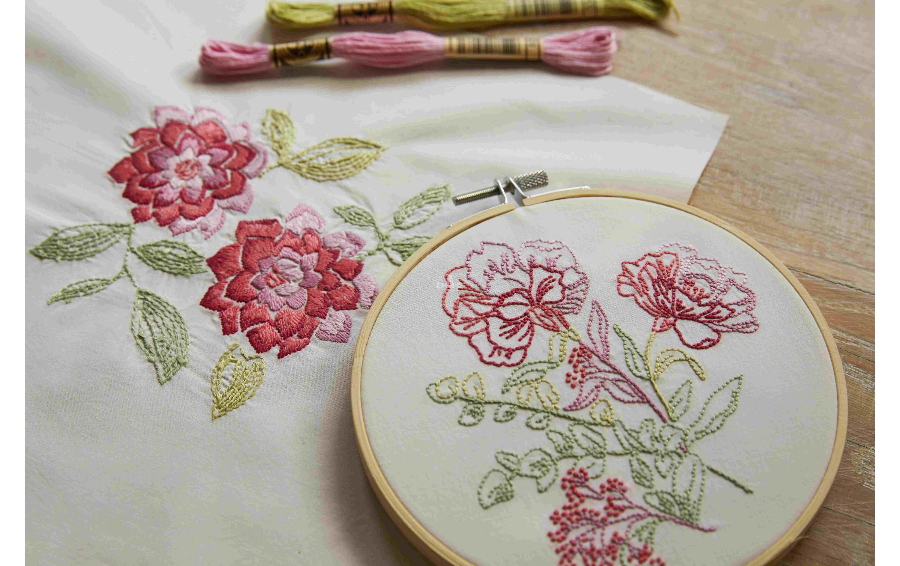 DMC Stickset Mindful Making Duo Nelken, Ø 15.7 cm