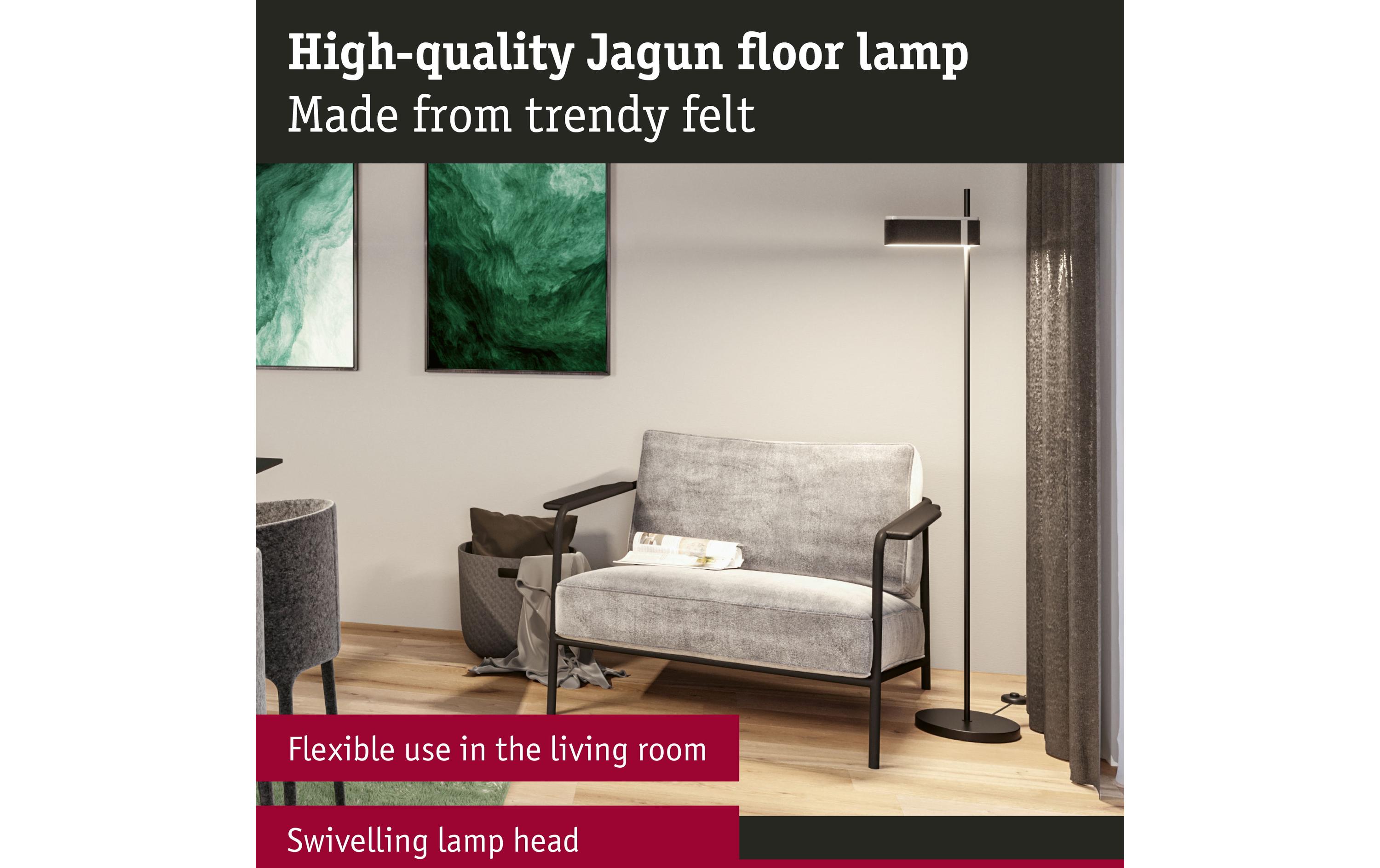 Paulmann LED Stehleuchte Jagun 2700K 20.4W Anthrazit