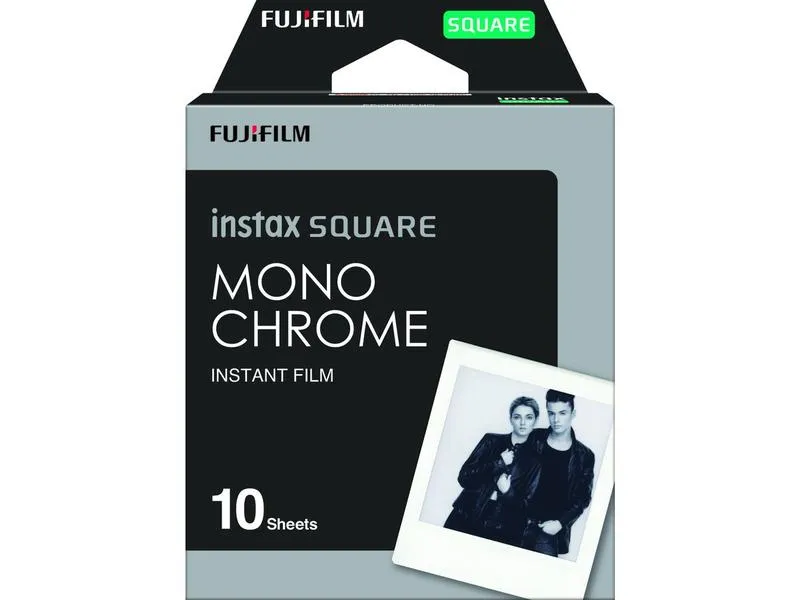 Fujifilm Sofortbildfilm Instax Square 10 Blatt Monochrome