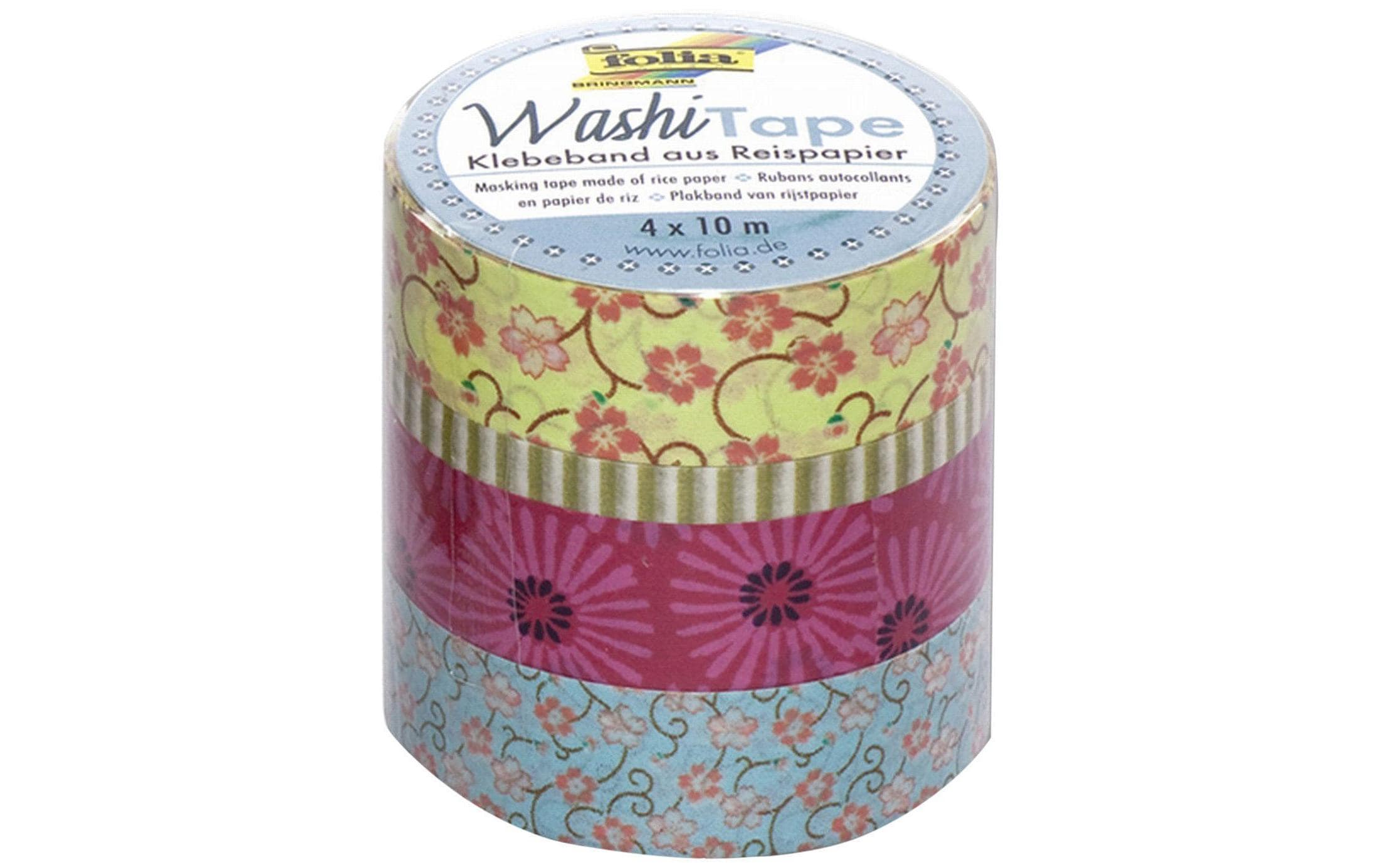 Folia Washi Tape Blumenreigen 4er-Set Folia Washi Tape Blumenreigen 4er-Set