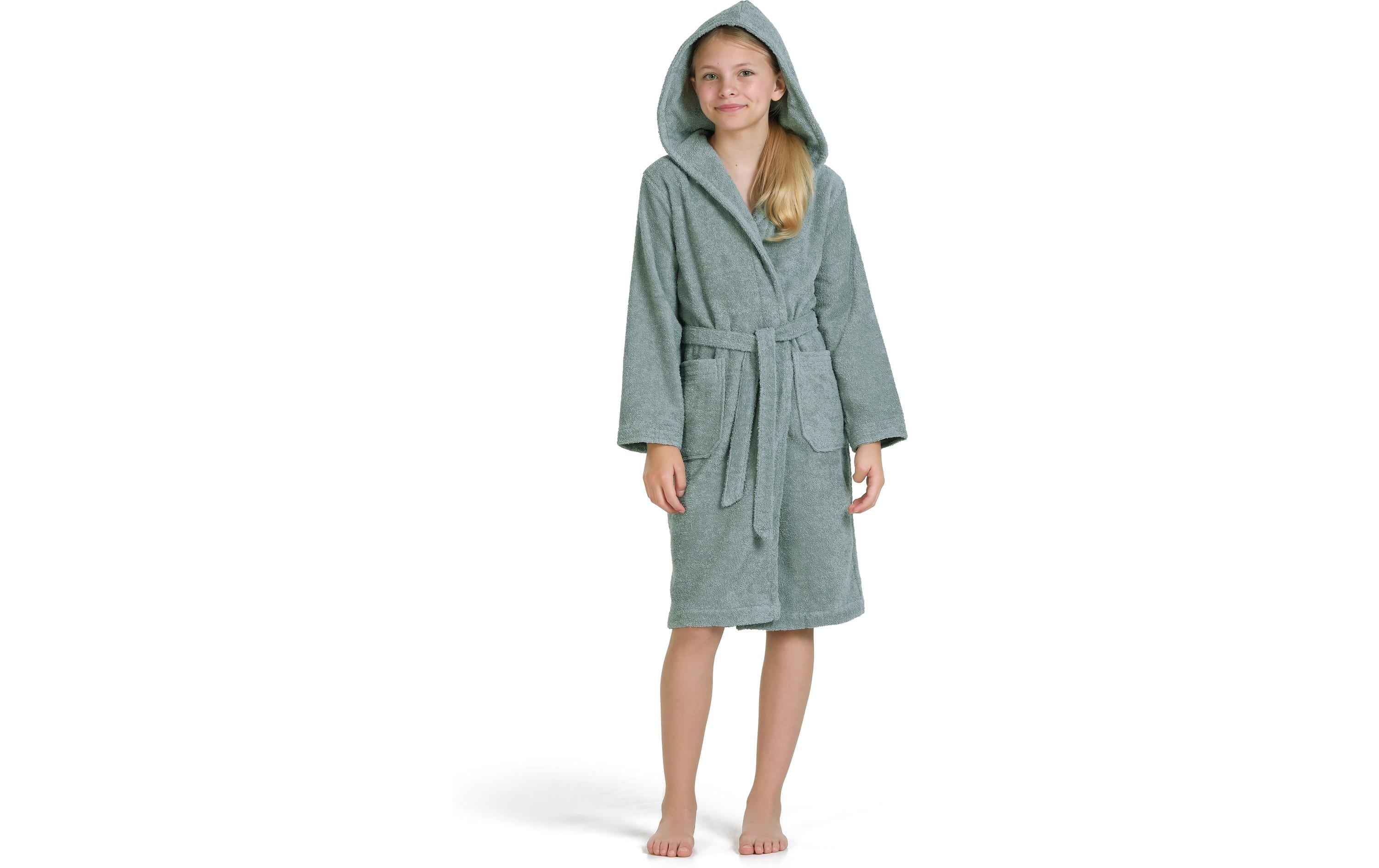 Möve Superwuschel Bademantel Grösse 128, Grün