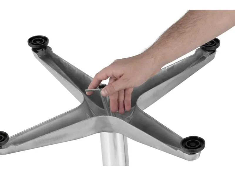 EASYmaxx Bartisch klappbar, 115 x 60 cm, Silber
