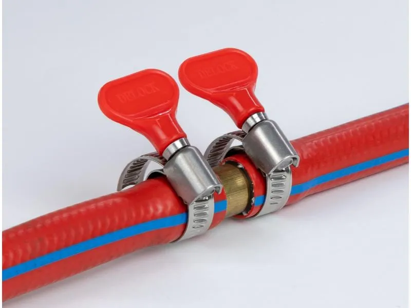 Delock Schlauchschellen-Set 16-25 mm, Rot 10 Stück Delock Schlauchschellen-Set 16-25 mm, Rot 10 Stück