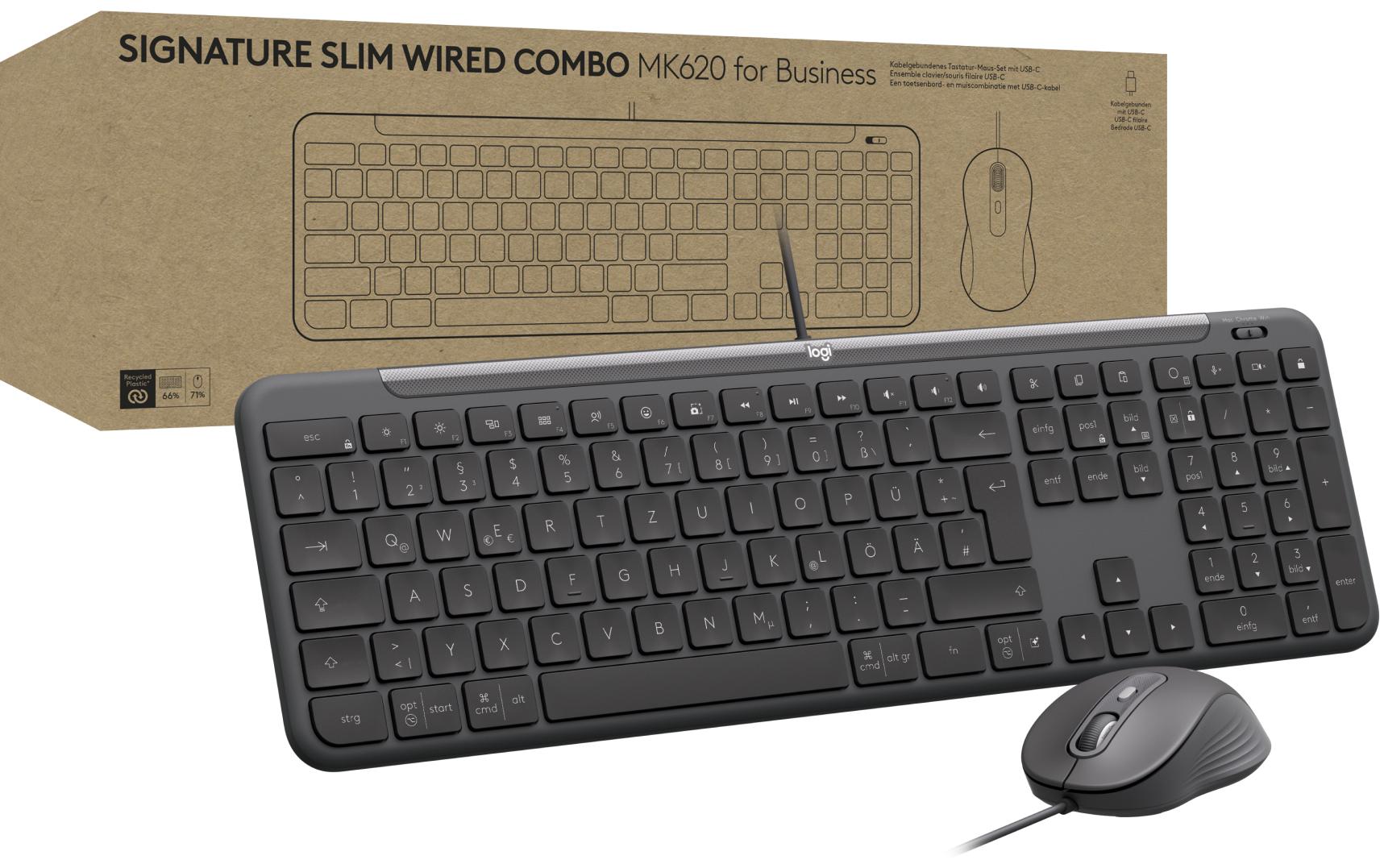 Logitech Tastatur-Maus-Set MK620 wired Combo for Business Logitech Tastatur-Maus-Set MK620 wired Combo for Business