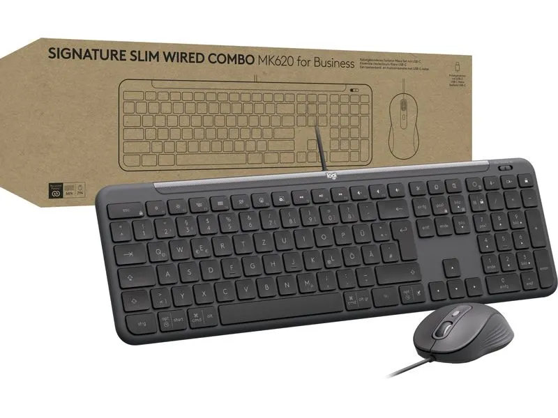 Logitech Tastatur-Maus-Set MK620 wired Combo for Business Logitech Tastatur-Maus-Set MK620 wired Combo for Business