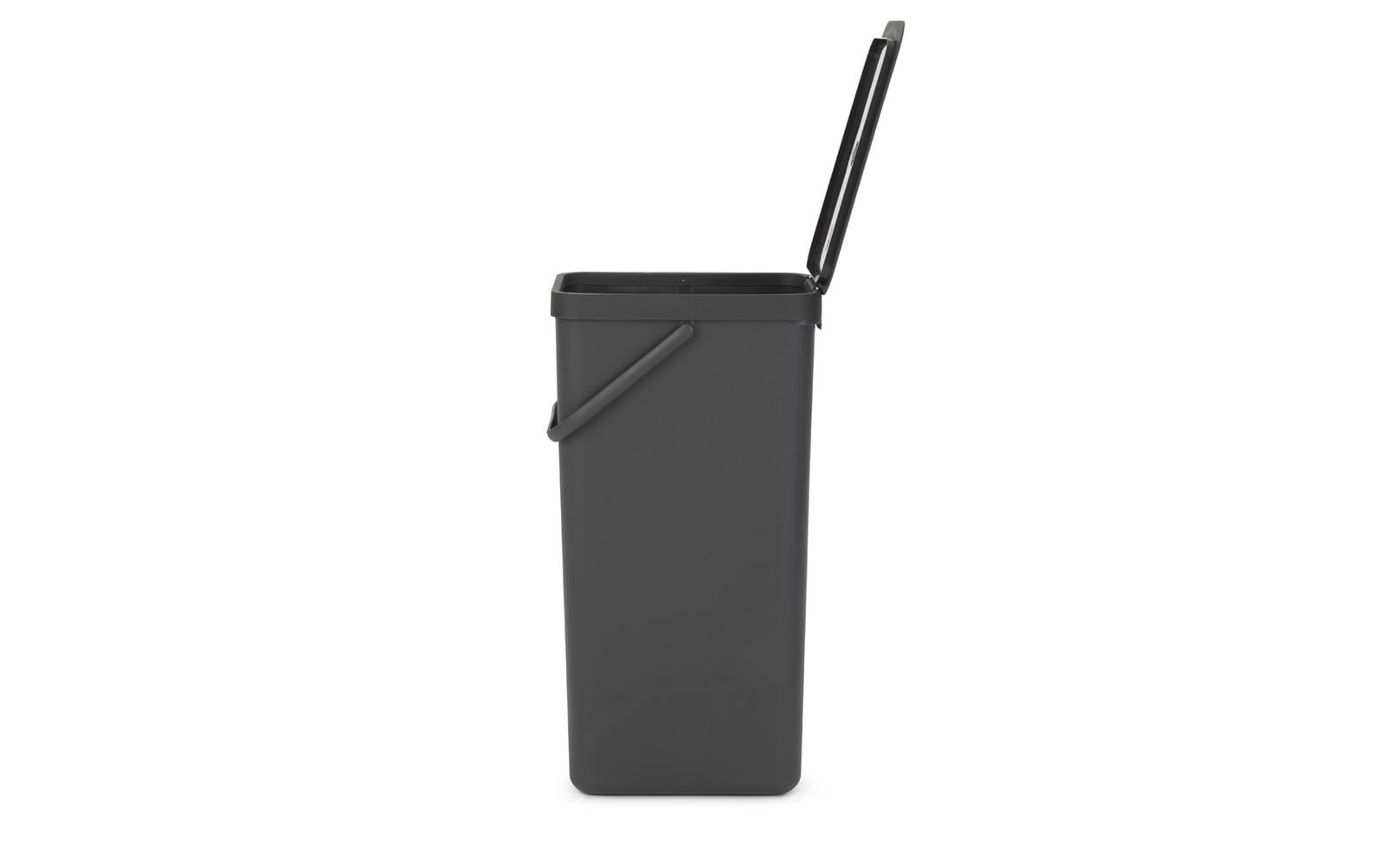 Brabantia Recyclingbehälter Sort & Go 40 l, Dunkelgrau