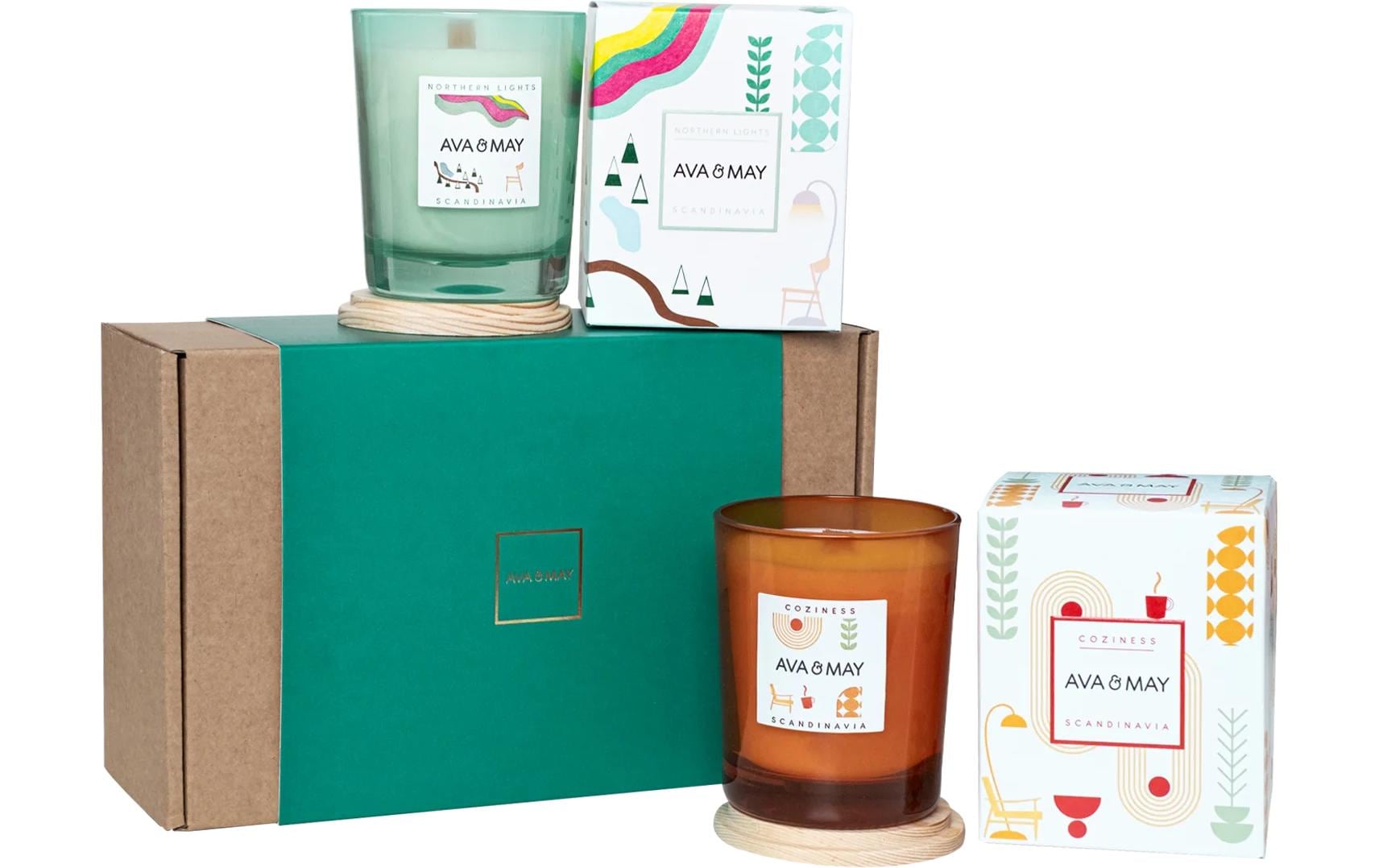 AVA & MAY Geschenkset Cozy Glow 2 x180 g