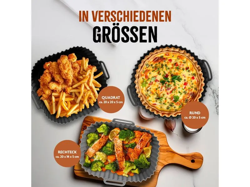 KitchBo Silikonform 20 x 15 x 6.3 cm, Schwarz / Grau KitchBo Silikonform 20 x 15 x 6.3 cm, Schwarz / Grau
