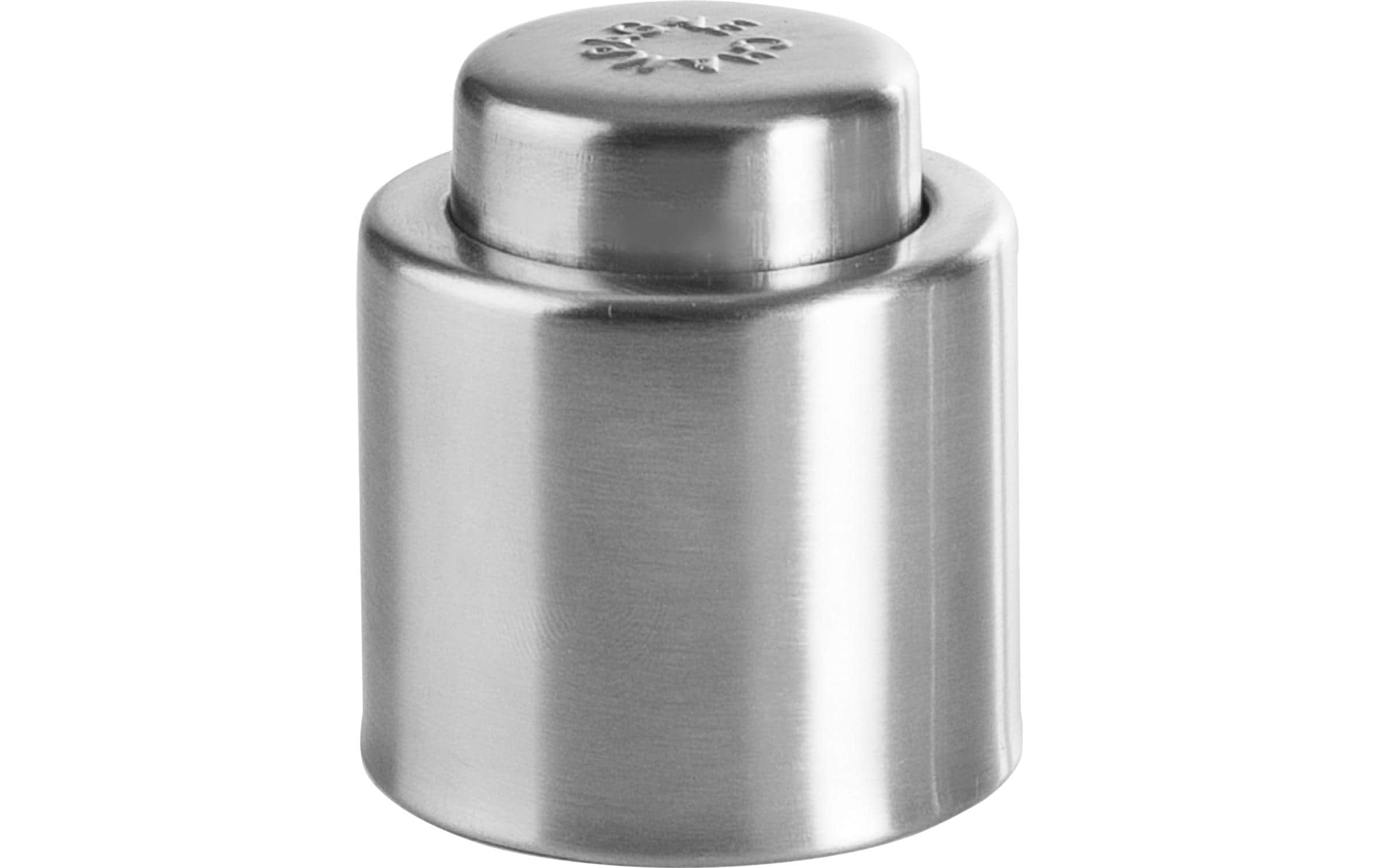 Ibili Champagnerdeckel mit Druckknopf 5 cm Silber