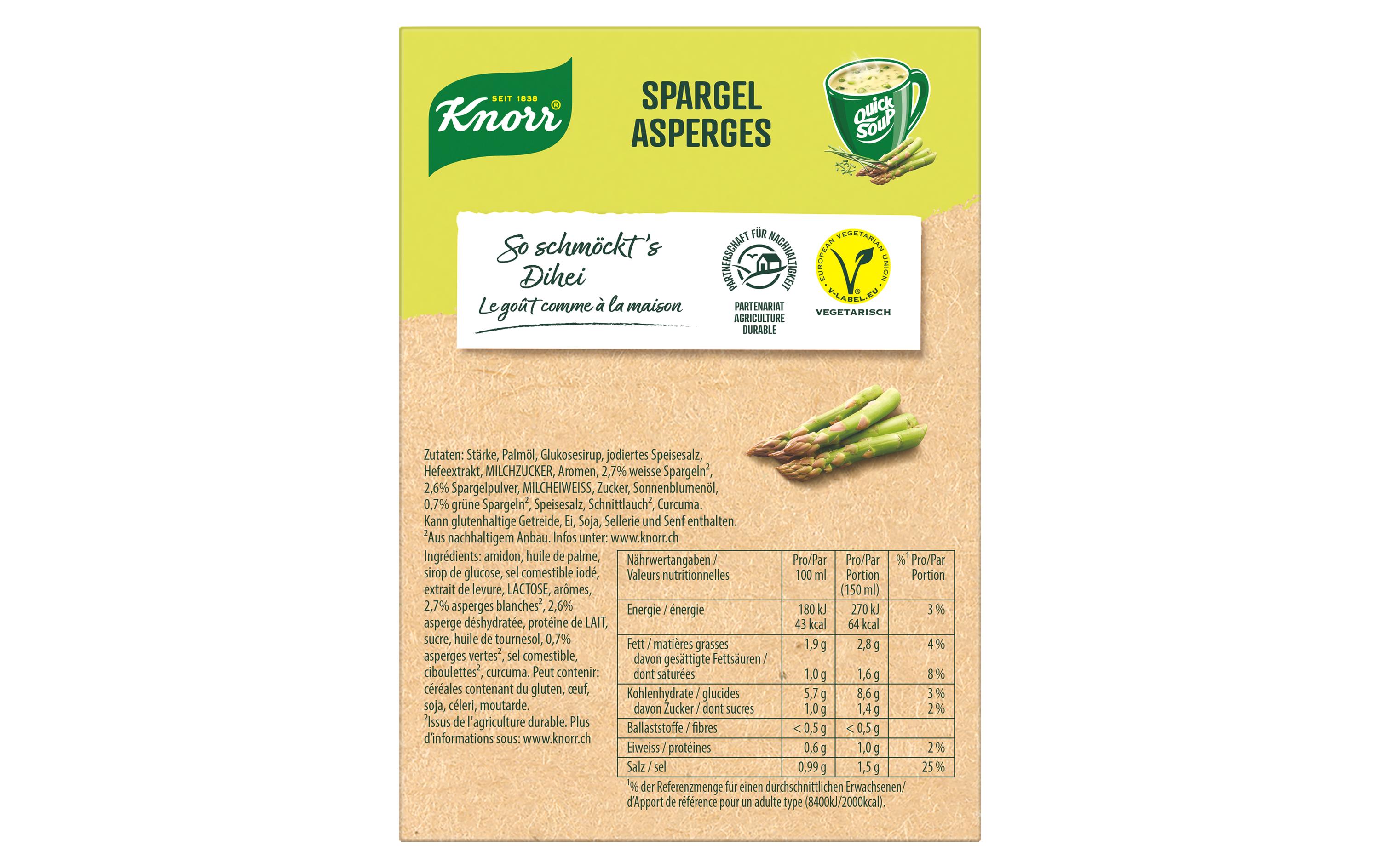 Knorr Quick Soup Spargel 3 Portionen