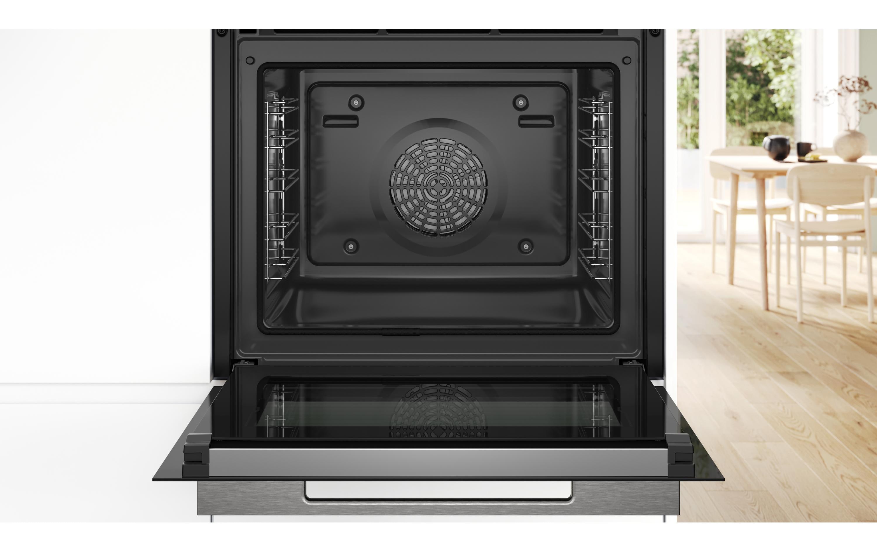 Bosch Einbaubackofen HBG7784B1 Schwarz A+