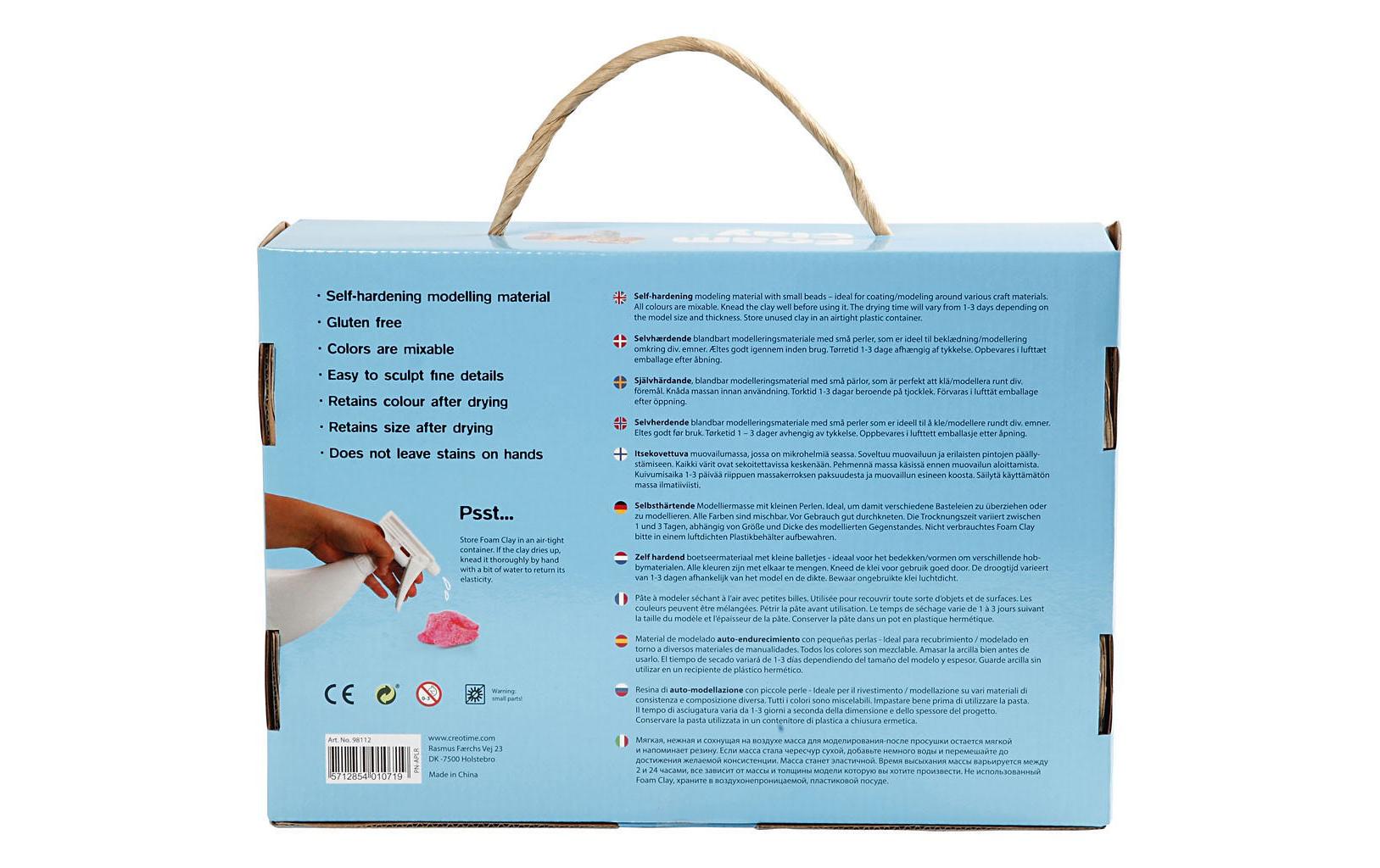 Creativ Company Modellier-Set Foam Clay Mehrfarbig