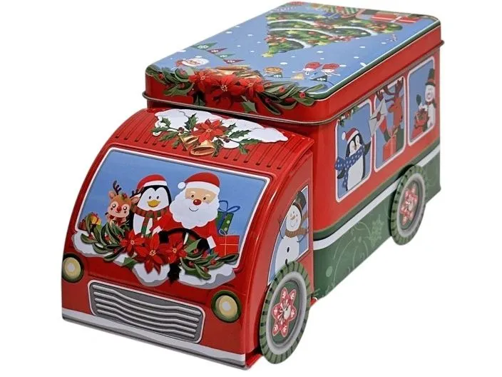 Dameco Guetzli-Dose Weihnachtsauto 9 x 21.5 x 11.5 cm