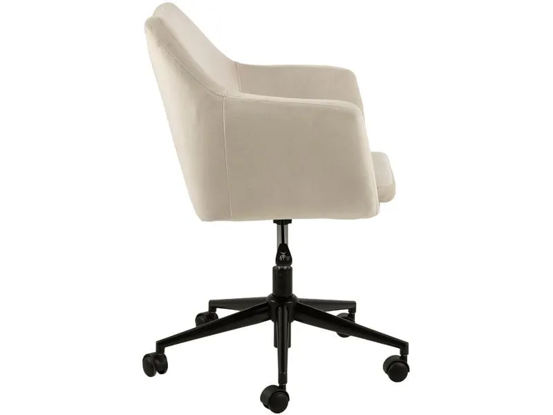 AC Design Bürostuhl Nora, mit Polsterrücken und Armlehnen, Sand