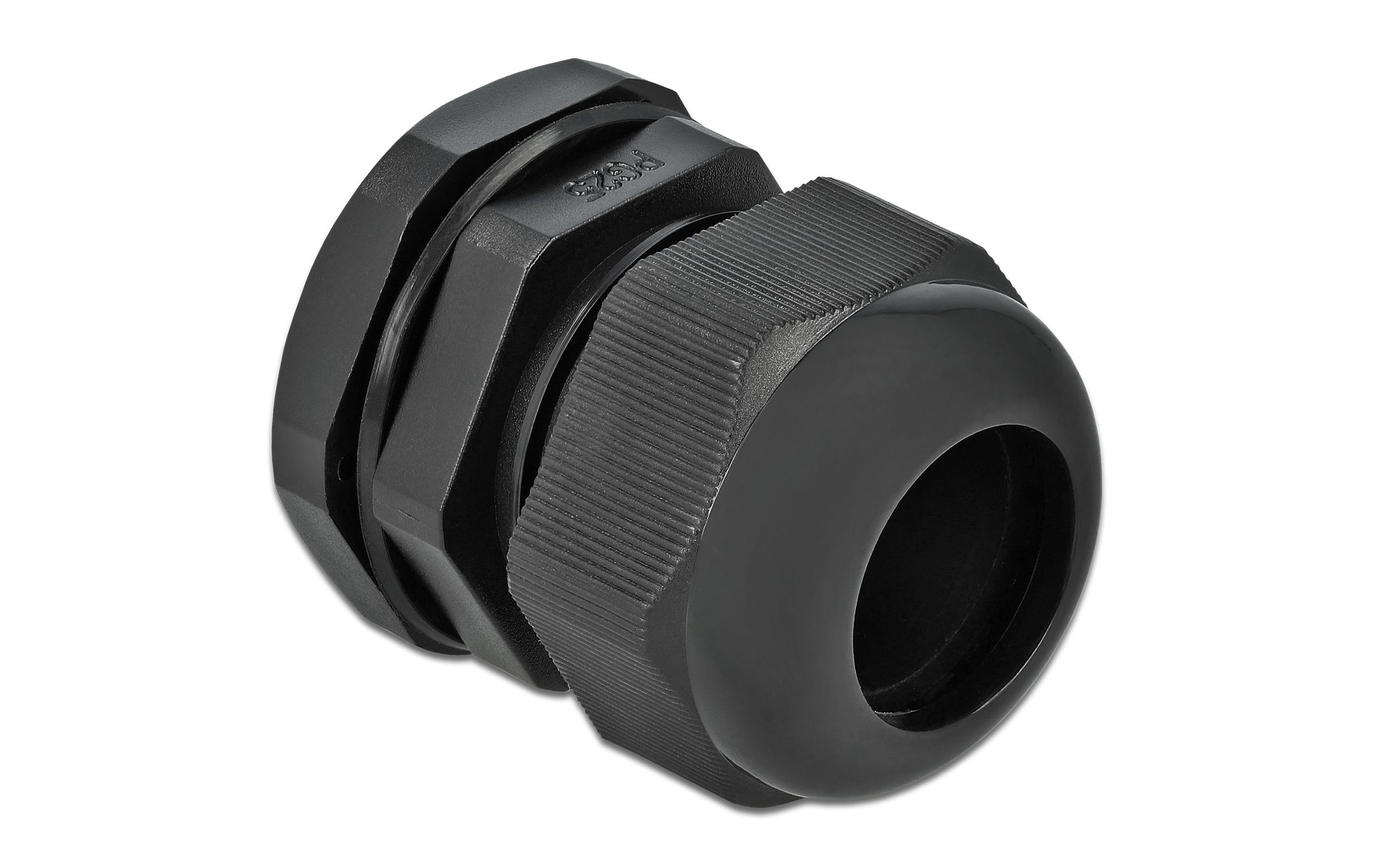 Delock Kabelverschraubung PG25, 35 mm 10 Stück, Schwarz Delock Kabelverschraubung PG25, 35 mm 10 Stück, Schwarz