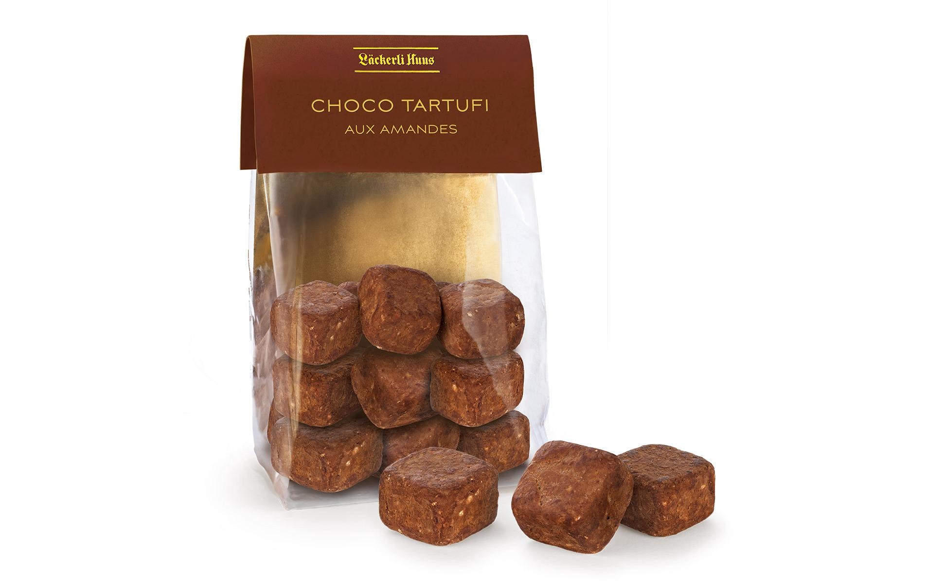 Läckerli Huus Pralinen Choco Tartufi Mandeln 160 g