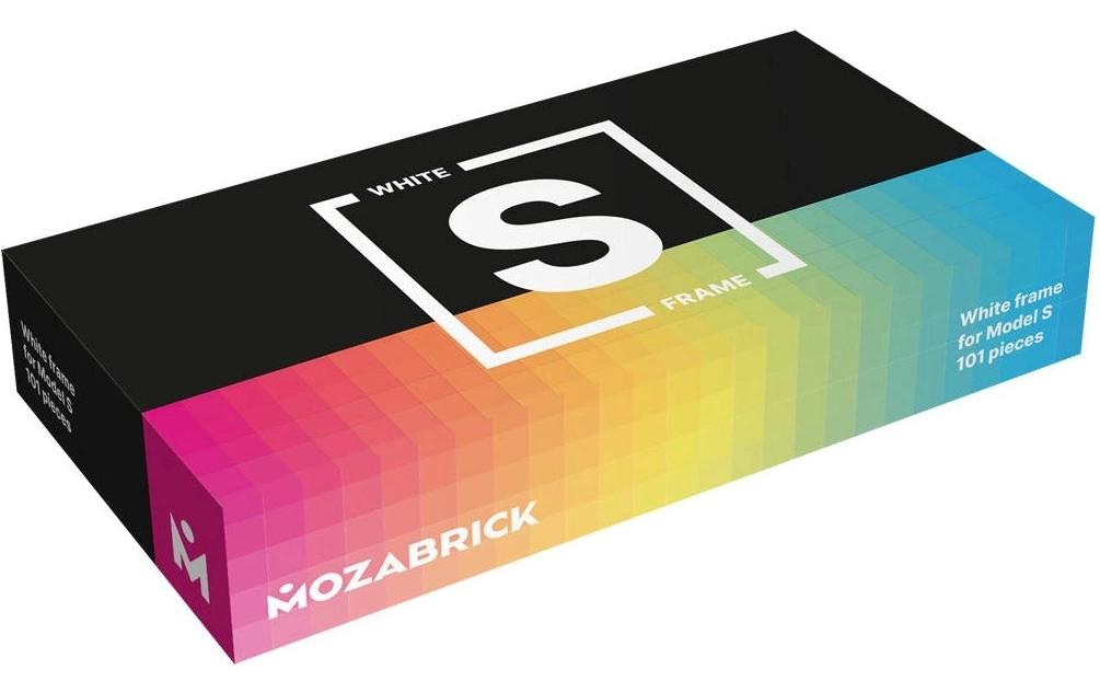 Mozabrick Rahmen für Klemmbausteine Mosaik, S Weiss