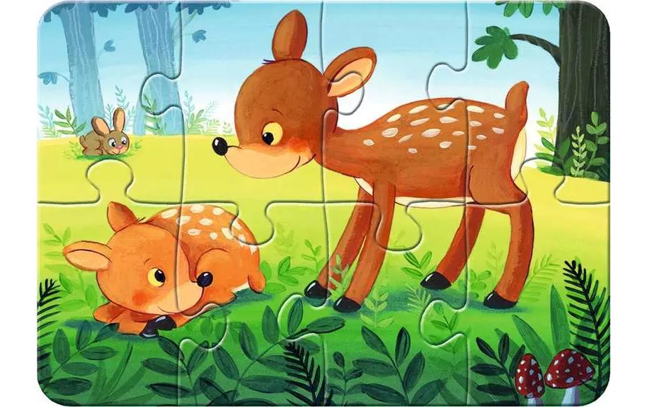 Ravensburger Kleinkinder Puzzle Kleine Tierfamilien