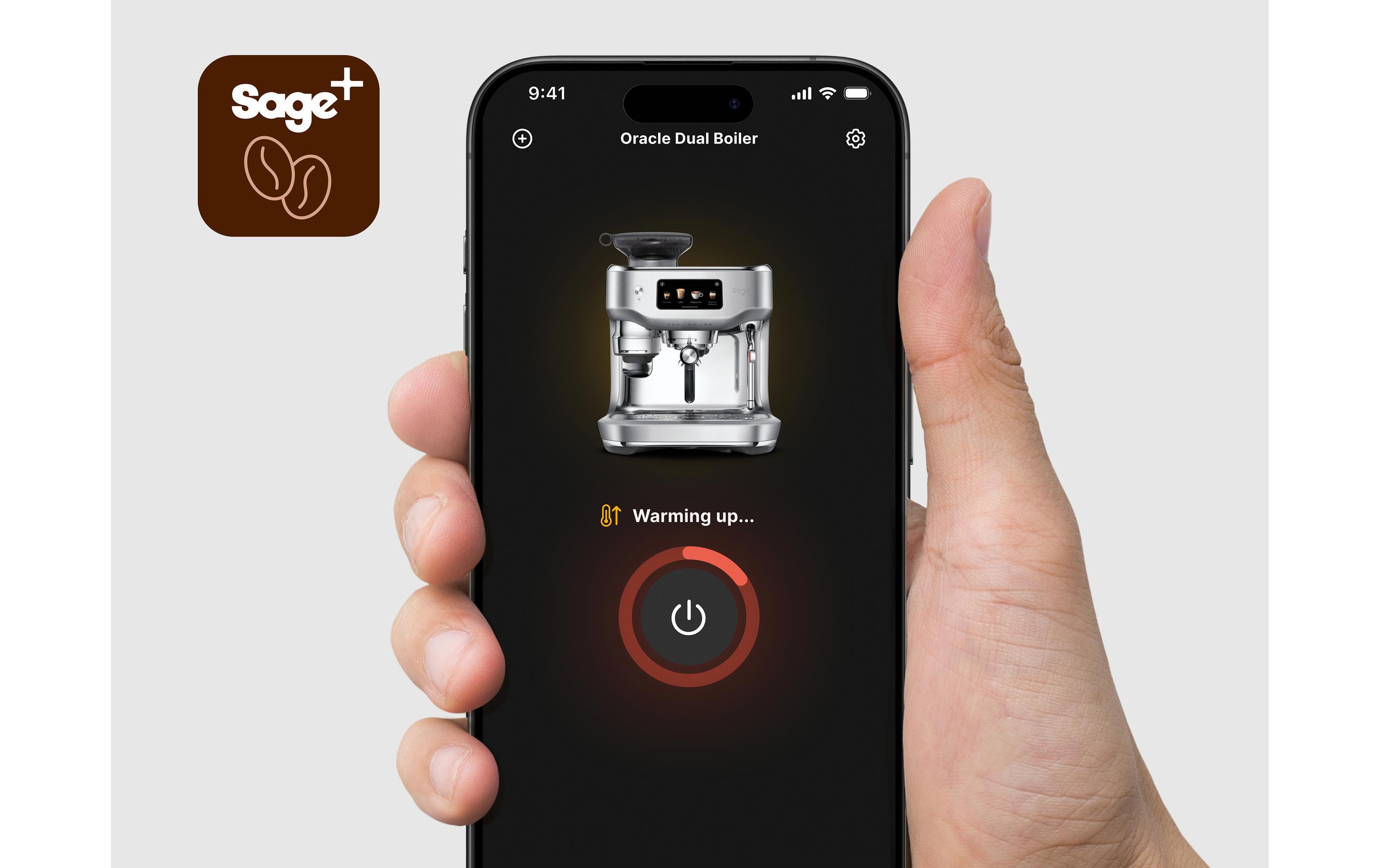 Sage Siebträgermaschine Oracle Dual Boiler Stainless Steel