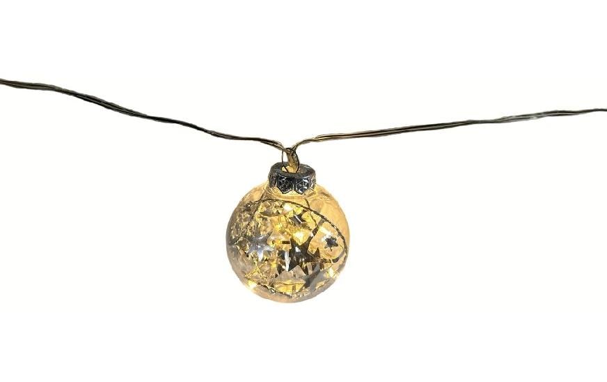 Dameco LED Lichterkette Silber Stern, 180 cm