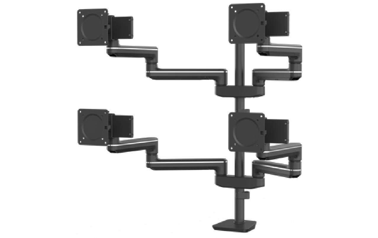 Fellowes Tischhalterung Tallo Modular 4FFS bis 7 kg / 40, Schwarz Fellowes Tischhalterung Tallo Modular 4FFS bis 7 kg / 40, Schwarz