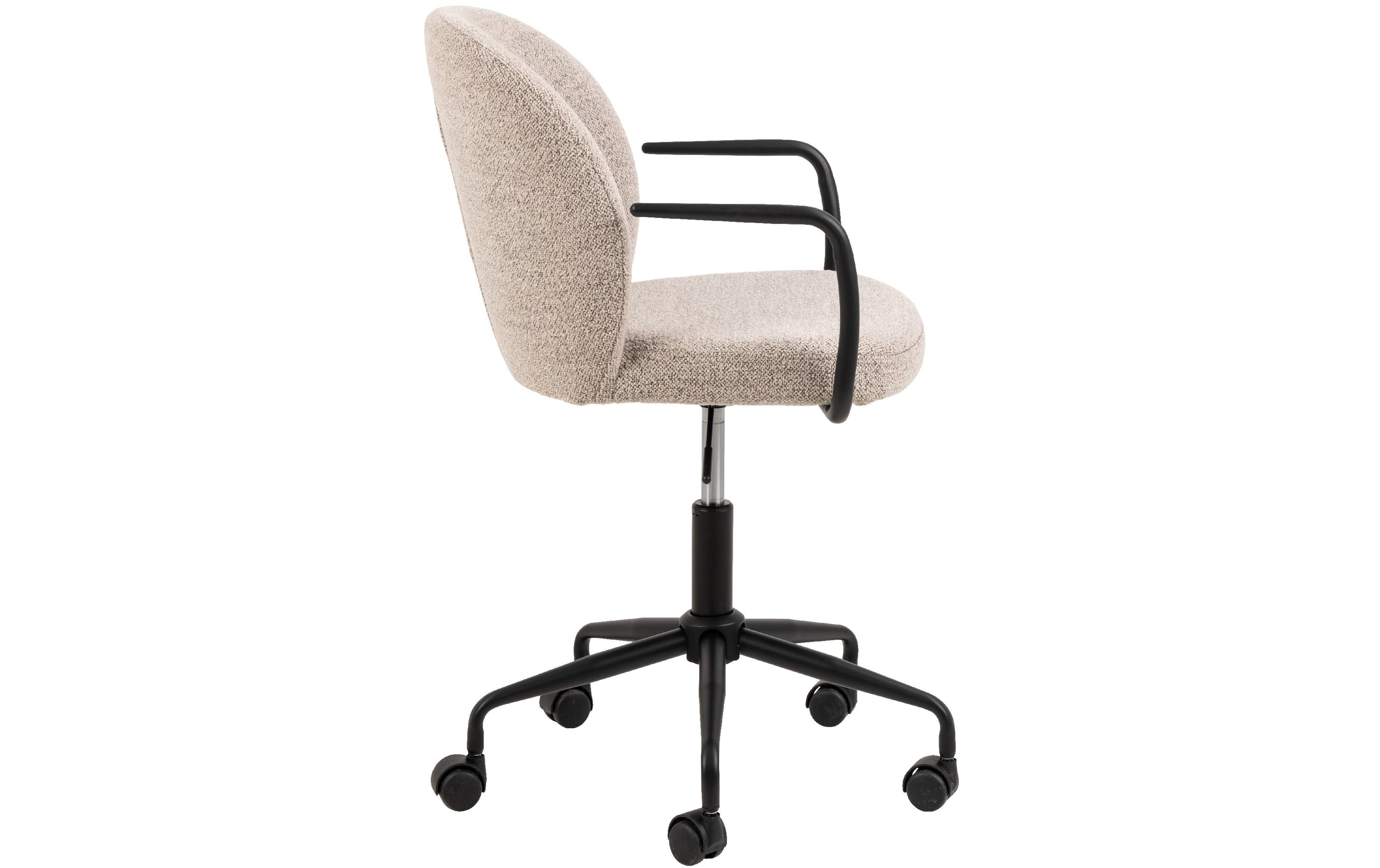 AC Design Bürostuhl Patricia, mit Polsterrücken und Armlehnen, Beige