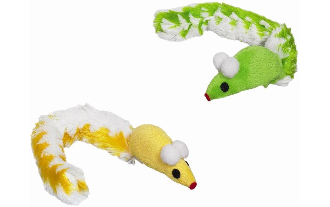 Nobby Katzen-Spielzeug Maus mit Plüschschwanz, 2 Stück Nobby Katzen-Spielzeug Maus mit Plüschschwanz, 2 Stück