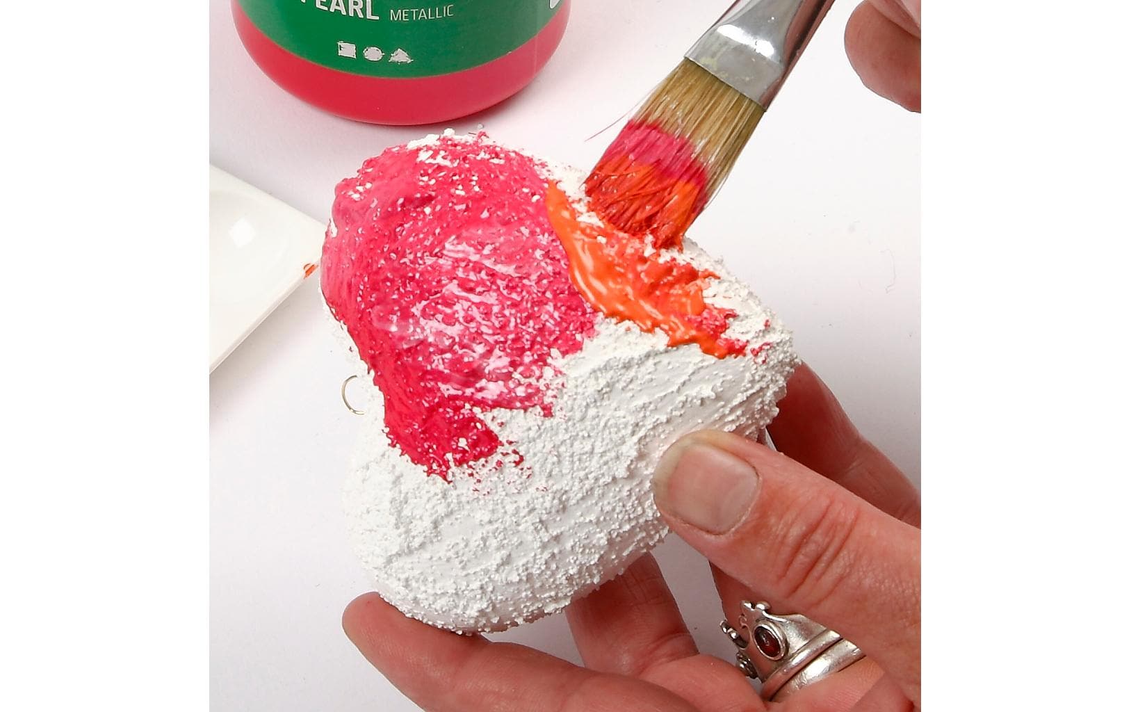 Creativ Company Styropor-Herzen 50 Stück, Weiss