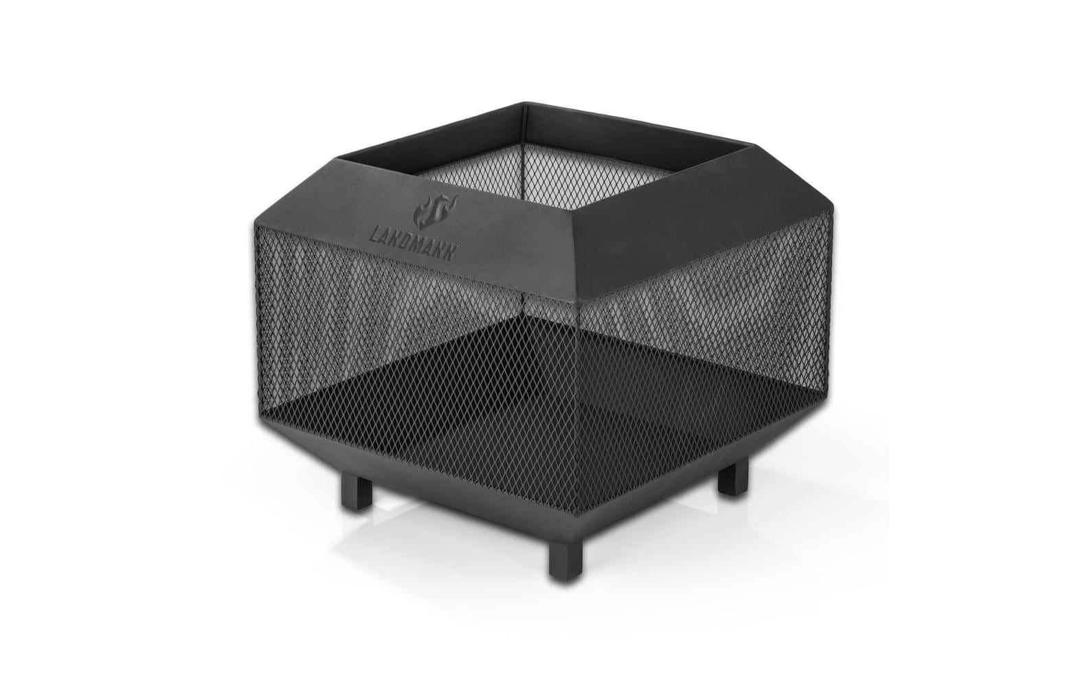 Landmann Feuerkorb 44 x 44 cm, Heizstrahler – Schwarz