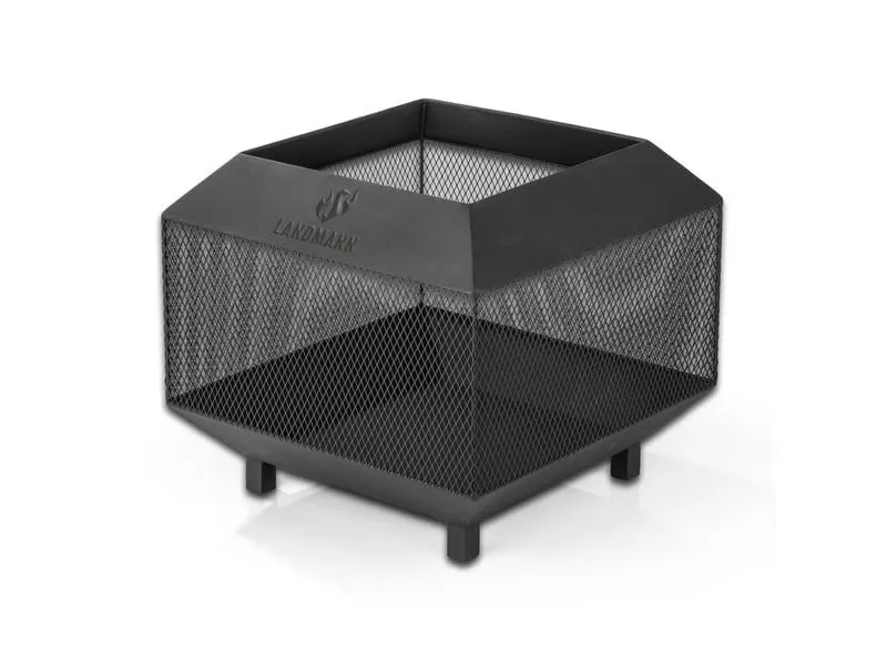 Landmann Feuerkorb 44 x 44 cm, Heizstrahler – Schwarz Landmann Feuerkorb 44 x 44 cm, Heizstrahler – Schwarz