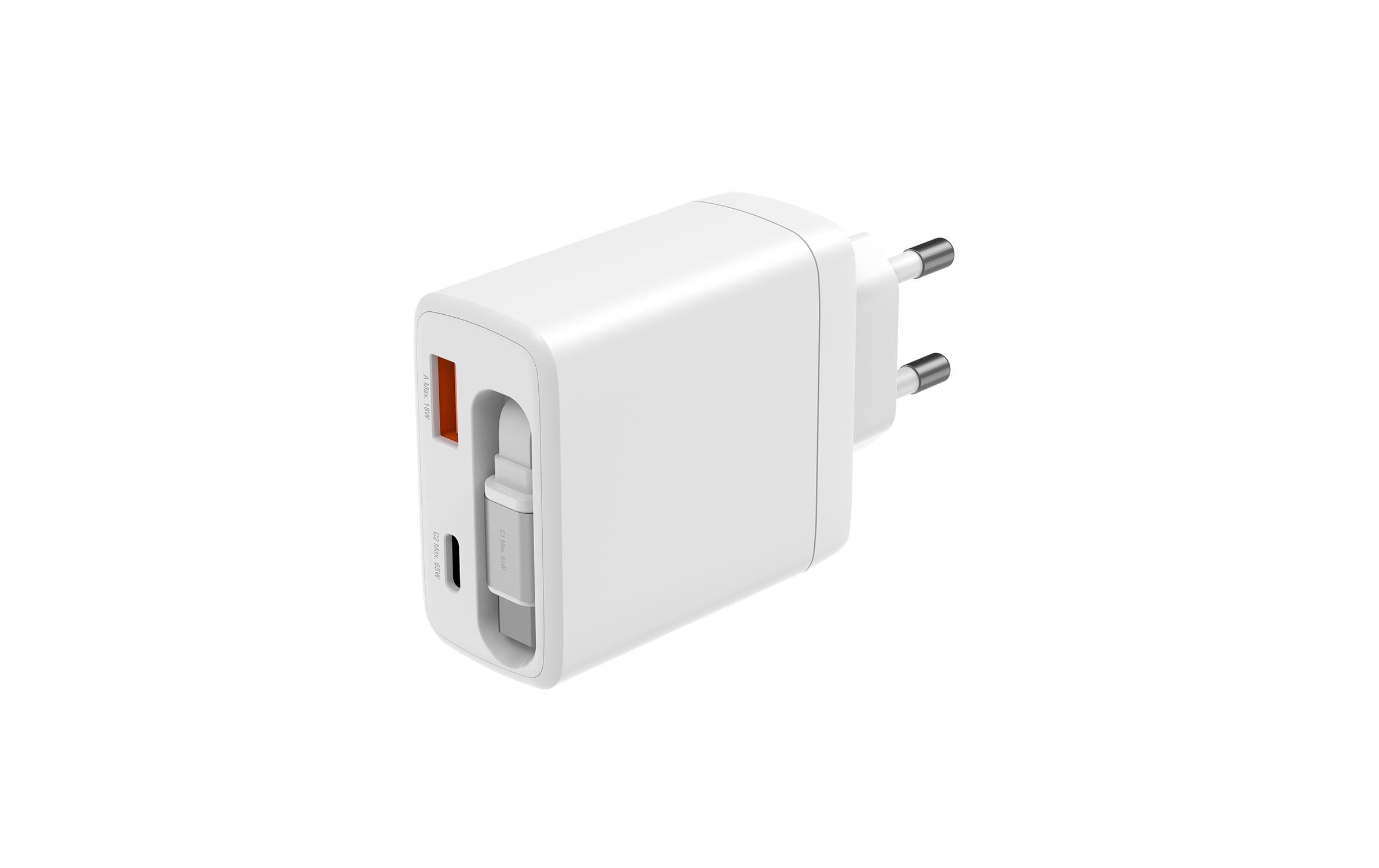 4smarts USB-Wandladegerät PDPlug Slim 65W GaN Jojo Weiss 4smarts USB-Wandladegerät PDPlug Slim 65W GaN Jojo Weiss