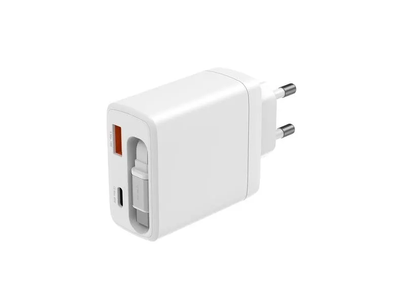 4smarts USB-Wandladegerät PDPlug Slim 65W GaN Jojo Weiss
