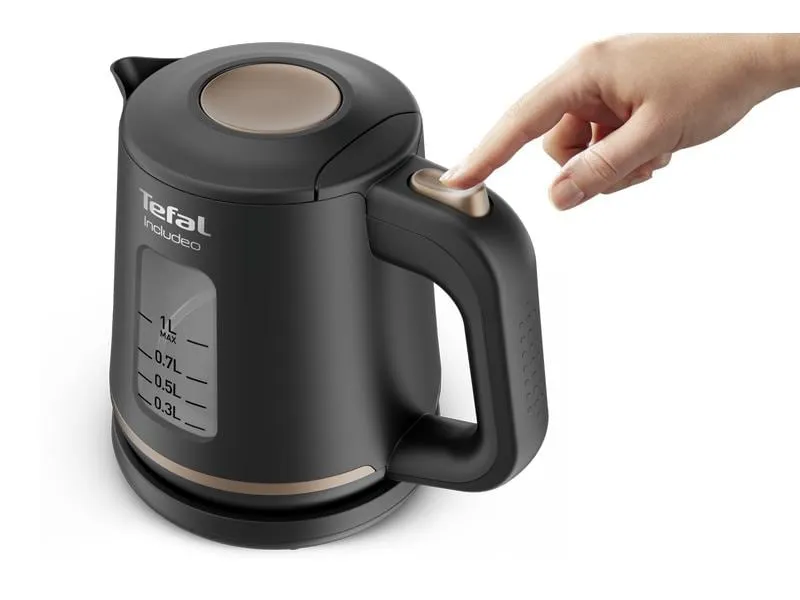 Tefal Wasserkocher Includeo KI5338 1 l, Schwarz