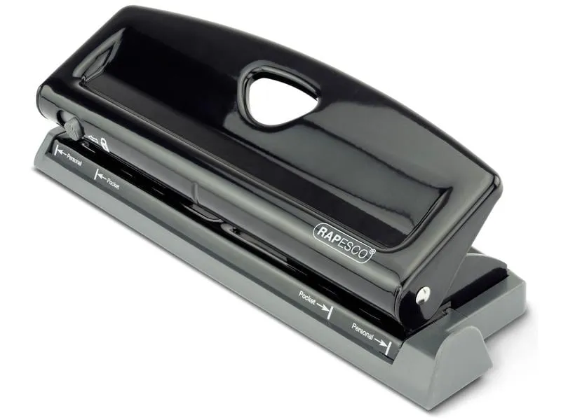 Rapesco Locher 1725 9 Seiten, Schwarz Rapesco Locher 1725 9 Seiten, Schwarz