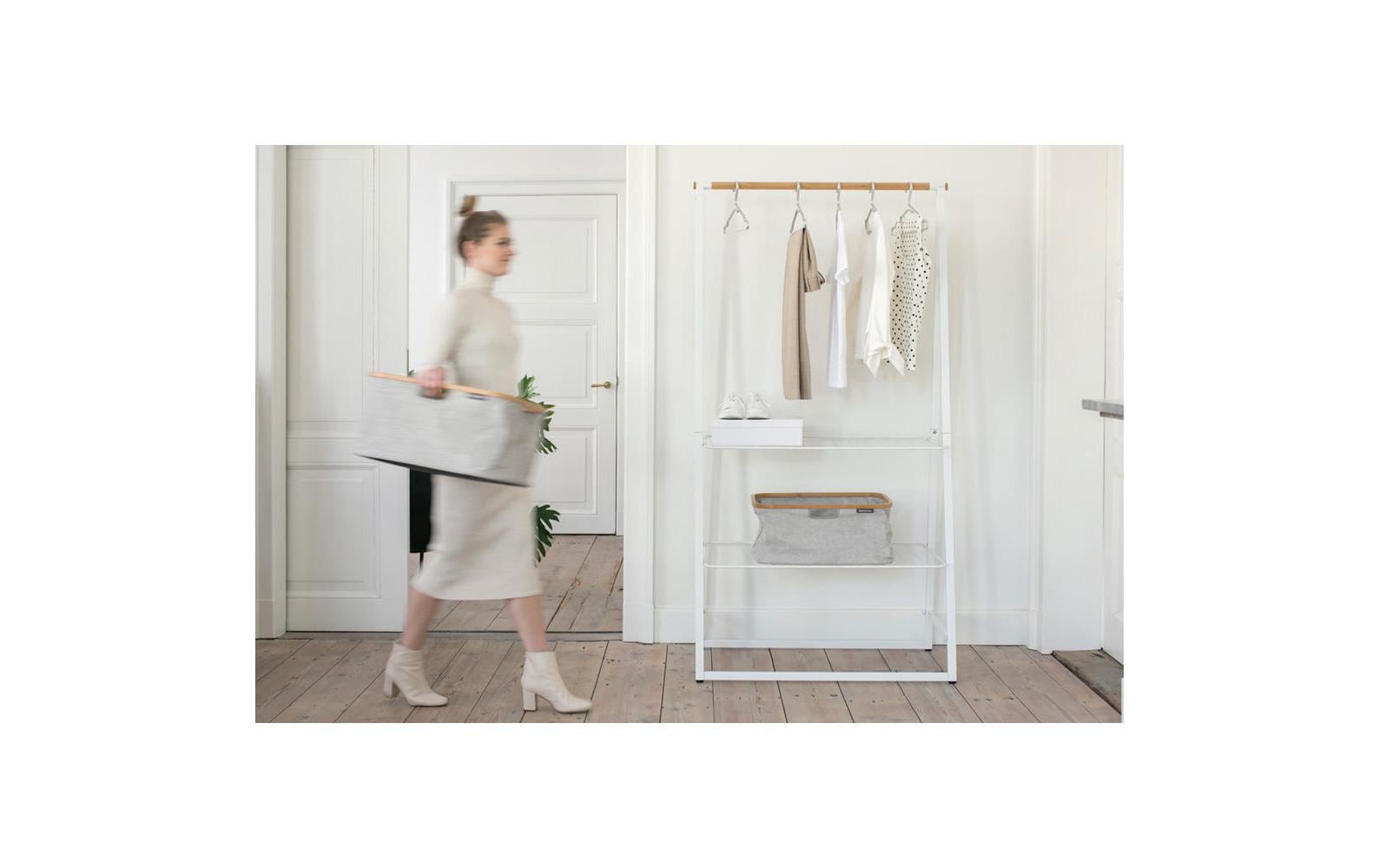 Brabantia Wäschekorb Linn Grau, 40 l