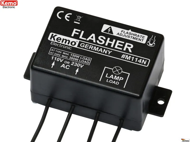Kemo Blinker M114N langsam 240 V/AC 110 V/AC Kemo Blinker M114N langsam 240 V/AC 110 V/AC