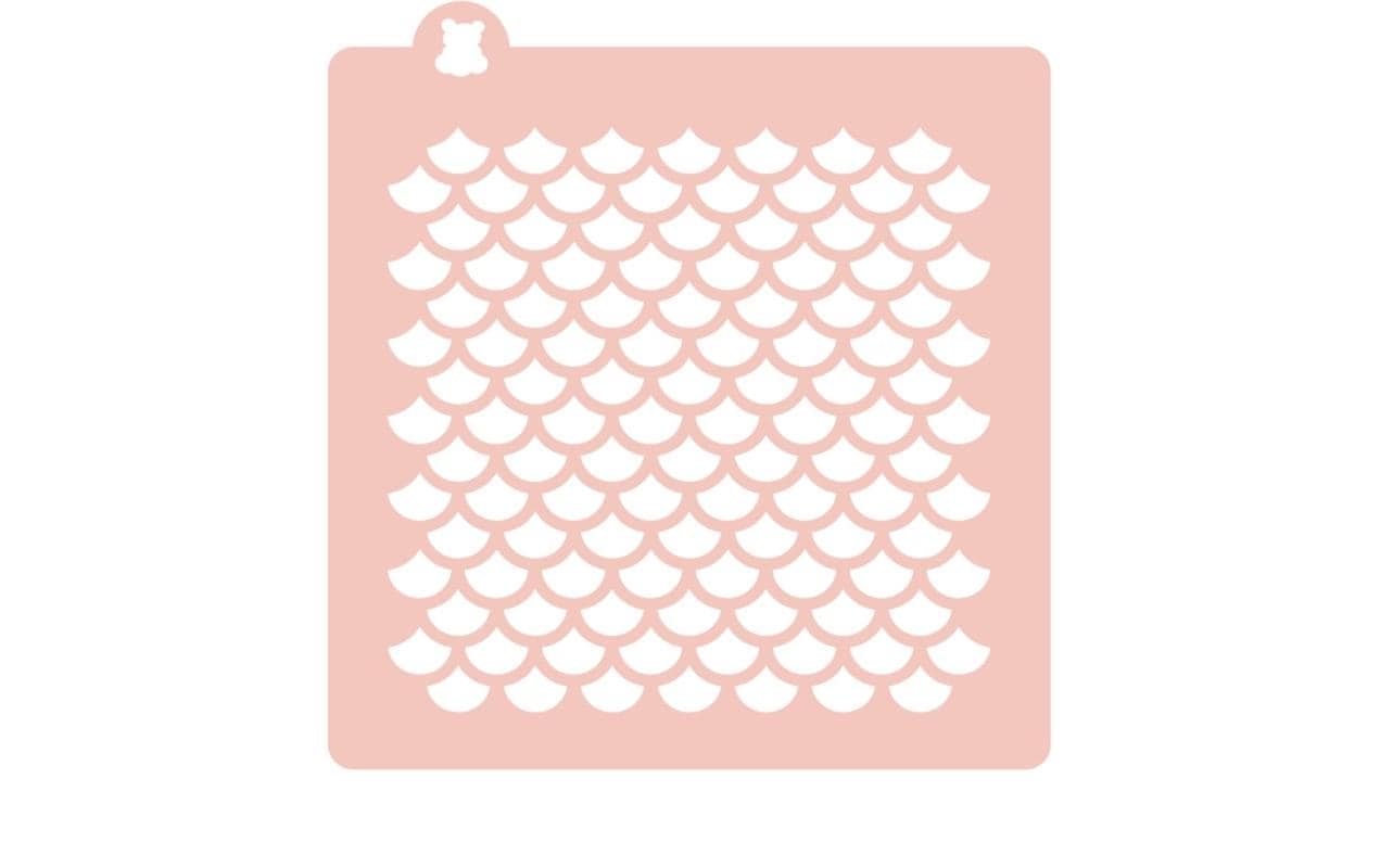 Cut my Cookies Schablone Meerjungfrau Weiss