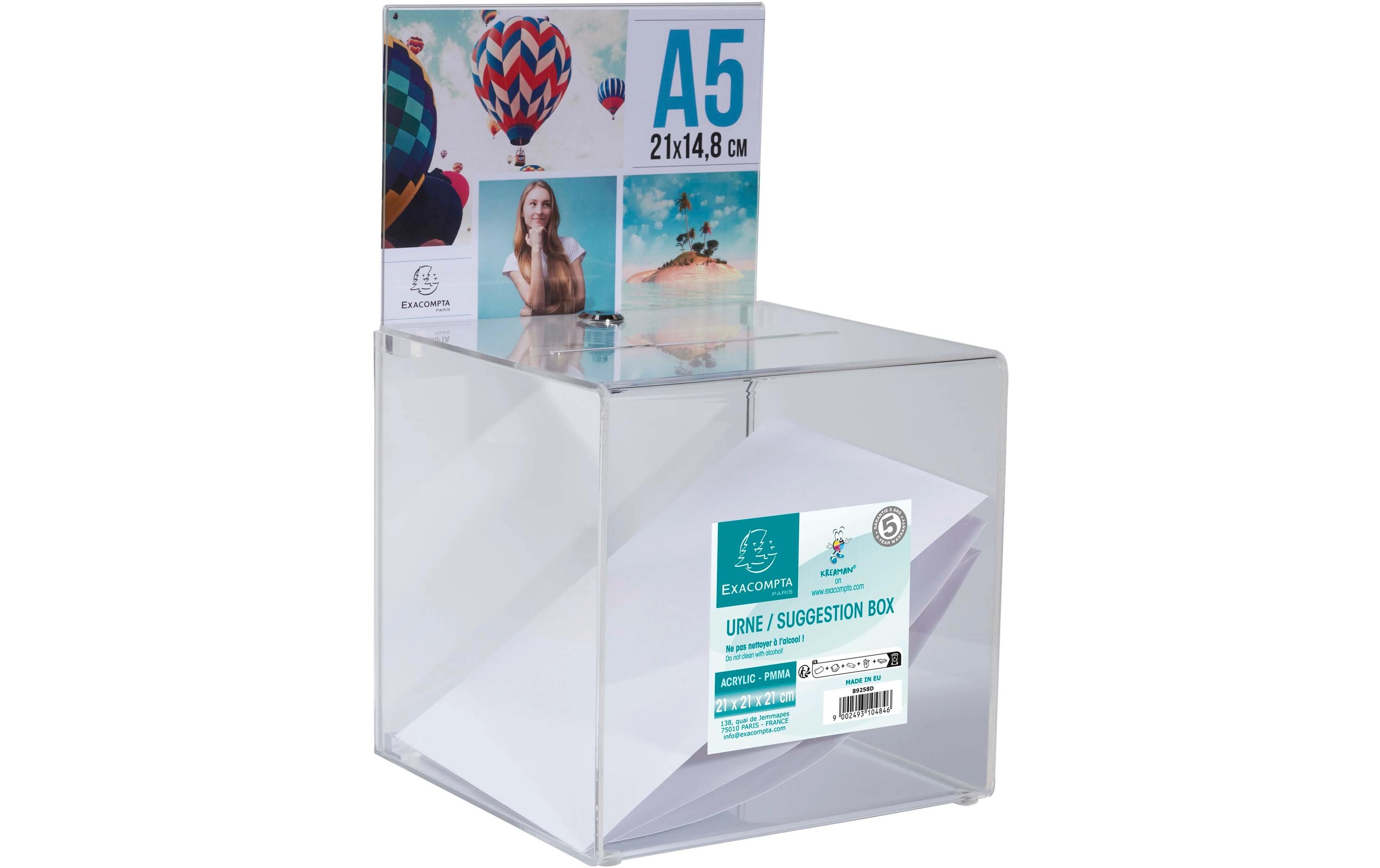 Exacompta Einwurfbox mit Kopfblende A5