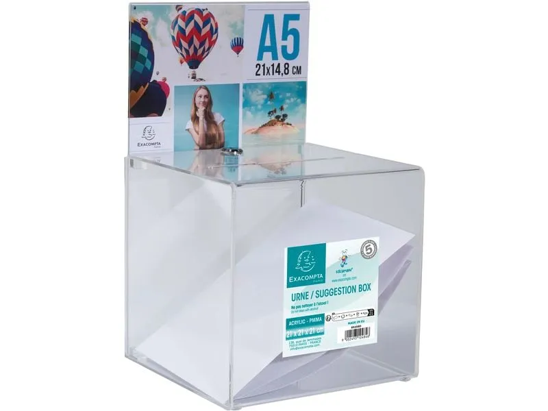 Exacompta Einwurfbox mit Kopfblende A5