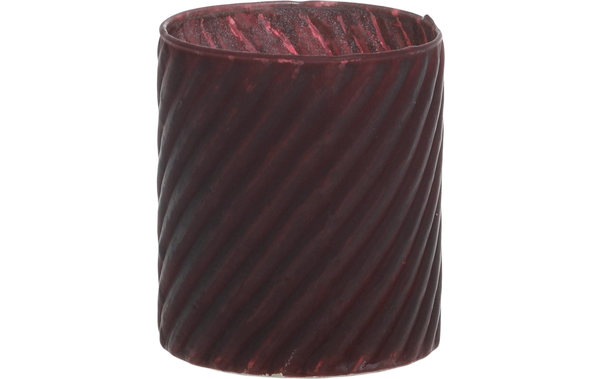 Chic Antique Windlicht 8.5 cm, Glas, Bordeaux