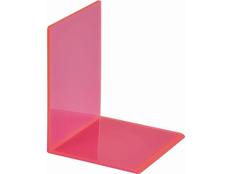 Maul Buchstütze aus Acryl Neon 10 x 10 x 13 cm, Pink, 2 Stk. Maul Buchstütze aus Acryl Neon 10 x 10 x 13 cm, Pink, 2 Stk.