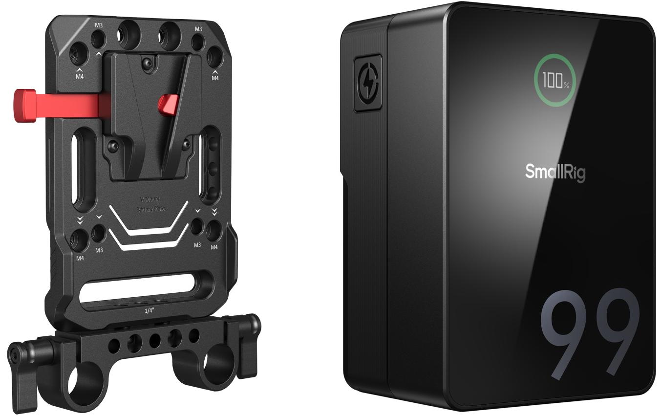 Smallrig Videokamera-Akku VB99 Pro Kit Akkuplatte mit Stangeklemme